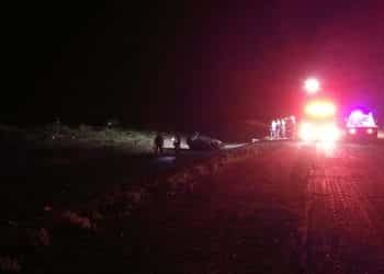 Tres personas murieron quemadas en un violento accidente sobre la ruta 22