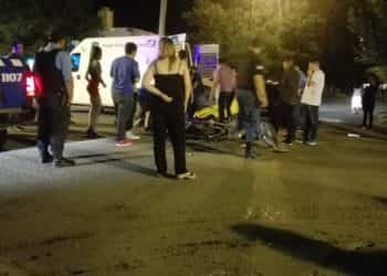 Pésima Navidad para un motociclista que terminó herido en el hospital