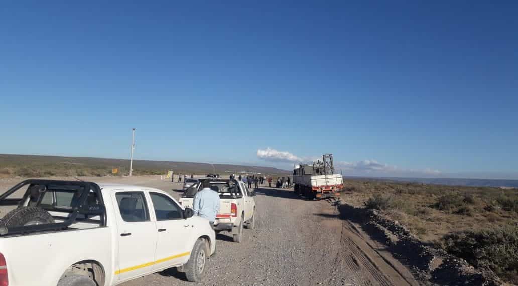 UOCRA protestó con un corte en el ingreso a El Mangrullo