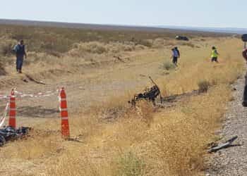 Motociclista murió en la Ruta 22 y hay seis heridos