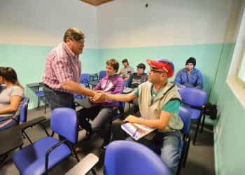 Comenzó el curso de soldadura en Plaza Huincul