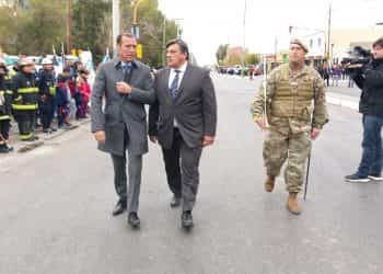 Giannattasio: “Me voy satisfecho” dijo en su último acto aniversario de Plaza Huincul