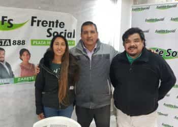 Lecaro recorrió el barrio Universitario con el Frente Social
