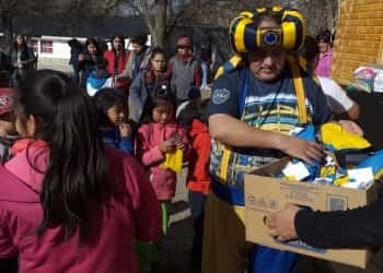 Las niñas y niños de Colipilli tuvieron festejo Azul y Oro