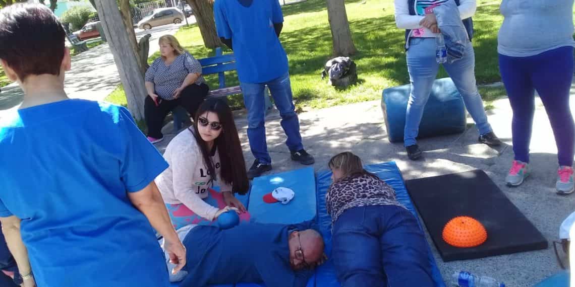 Hogar Crecer festejó su cumple con un encuentro en la plaza San Martín