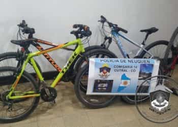 Dos demorados por robar costosas bicicletas en Cutral Co