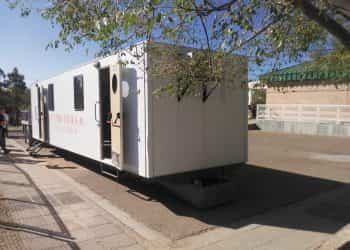 Llegó el tráiler al hospital de Cutral Co para las enfermedades respiratorias