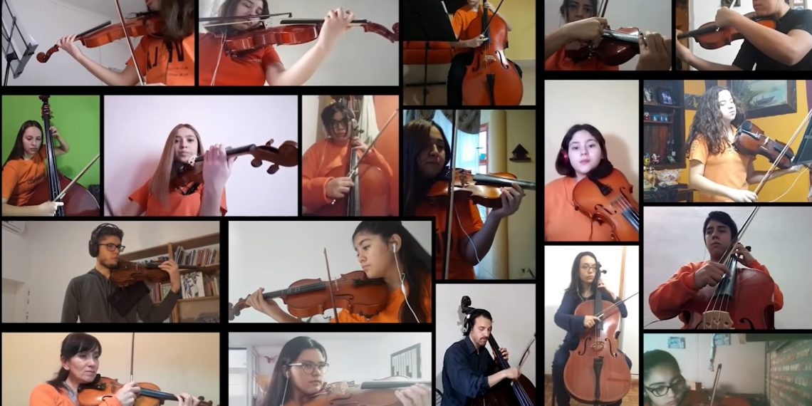 La Orquesta de los Chicos de Cutral Co presentó el Concierto de Invierno virtual