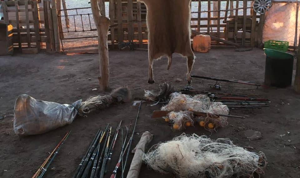 Secuestraron armas y artículos de pesca en el Área Natural Protegida “El Mangrullo”