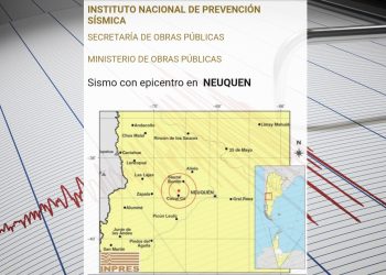 Temblor en Cutral Co de 3.4° en la escala de Richter