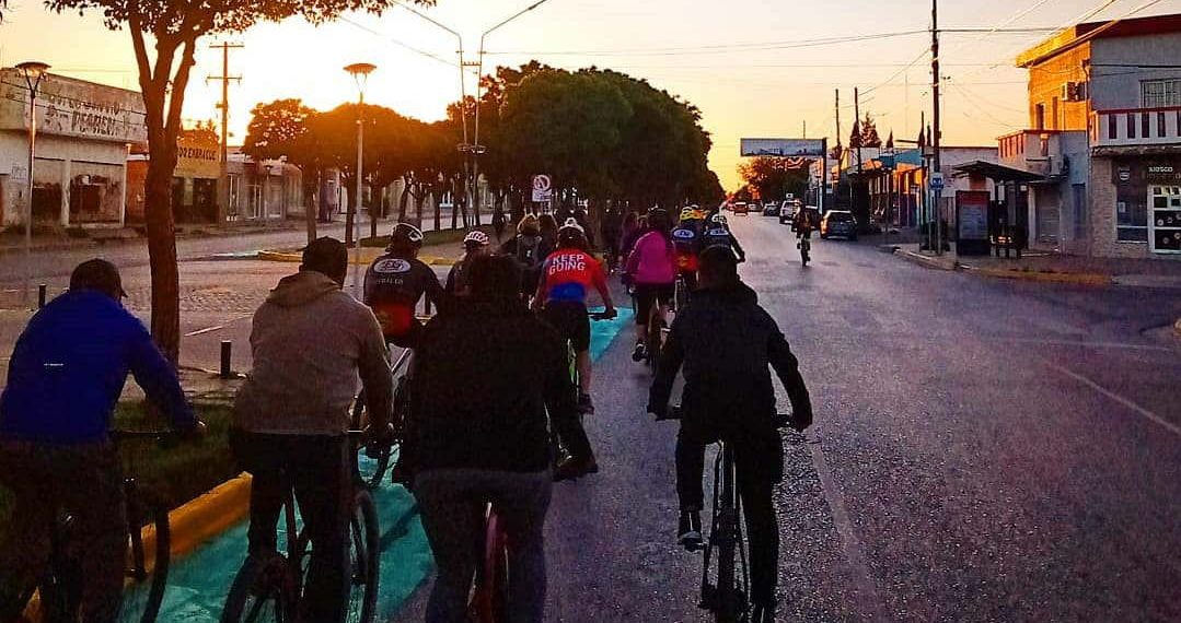 Ciclistas se movilizaron para exigir seguridad en Cutral Co