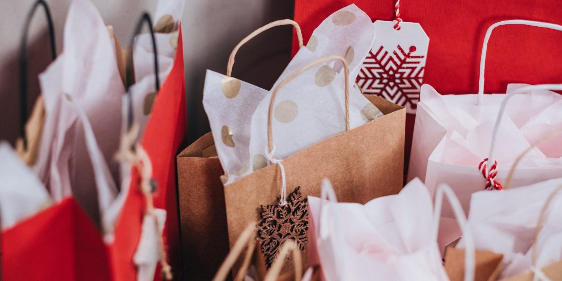 paper bags near wall
