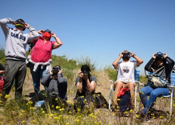 Fotorreportaje: el eclipse visto desde el campo abierto