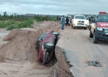 Rincón de los Sauces: pésimo estado de la ruta 6 provoca accidente