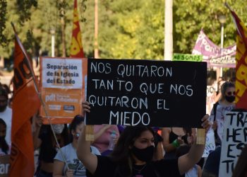 8M: al grito de Ni Una Menos hubo marcha en Cutral Co y Plaza Huincul