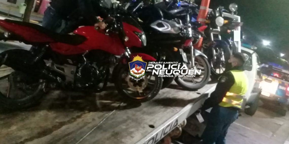 Seis motocicletas secuestradas por en Cutral Co por falta de documentos