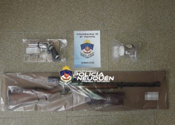 Cutral Co: Un demorado y dos armas secuestradas en un allanamiento