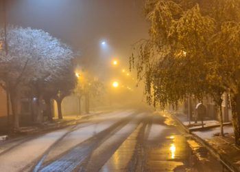 La nieve llegó a Cutral Co y Plaza Huincul