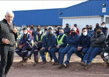 Pereyra concretó un recorrido por los yacimientos