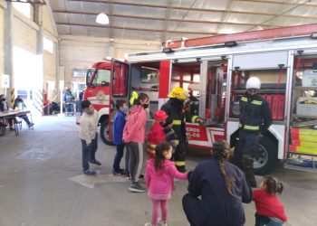 Bomberos de Cutral Co celebraron el día de las infancias