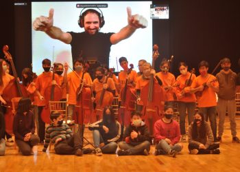 La Orquesta de los Chicos de Cutral Co participó de un taller de improvisación musical