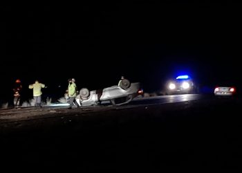 Ruta 22: la mujer que volcó el sábado a la madrugada está grave