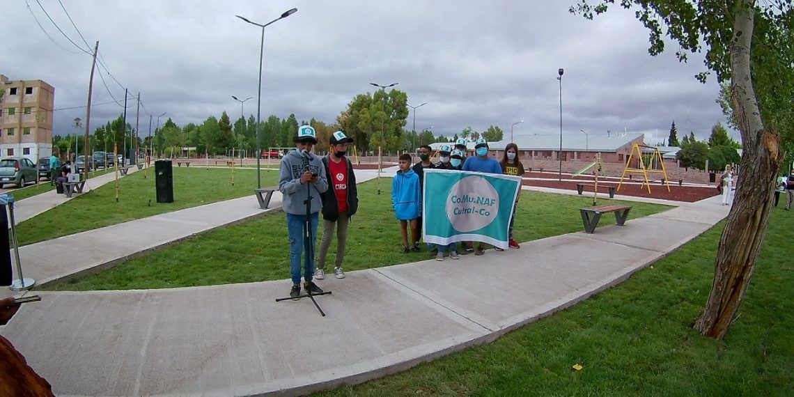 Cutral Co: inauguraron la plaza de la amistad de CoMuNAF