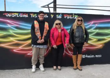 “Juventudes Diversas”, el nuevo mural en Plaza Huincul