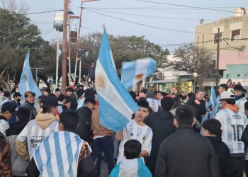 Hubo festejos en Cutral Co por el triunfo de la selección argentina