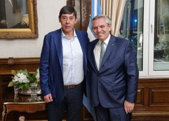 El presidente Fernández recibió al dirigente petrolero, Rucci