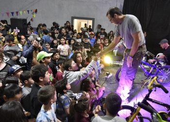 Suárez participó de los festejos por el Día de la Niñez