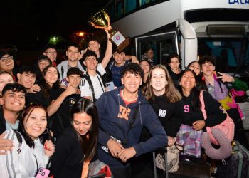 Los ganadores de la estudiantina de Cutral Co rumbo a Las Grutas