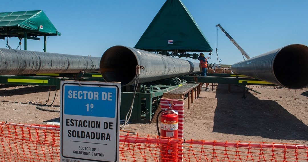 Rioseco recorrió la obra de construcción del gasoducto “Néstor Kirchner”