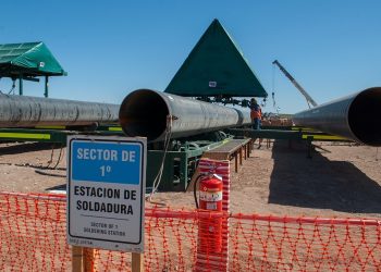 Rioseco recorrió la obra de construcción del gasoducto “Néstor Kirchner”
