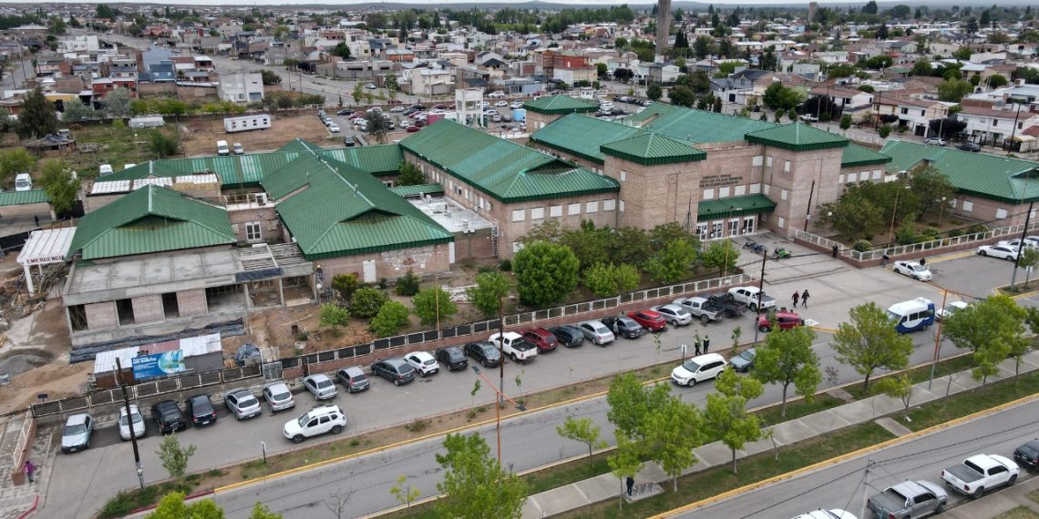 Así está la obra de ampliación de la guardia en el hospital de Cutral Co y Huincul