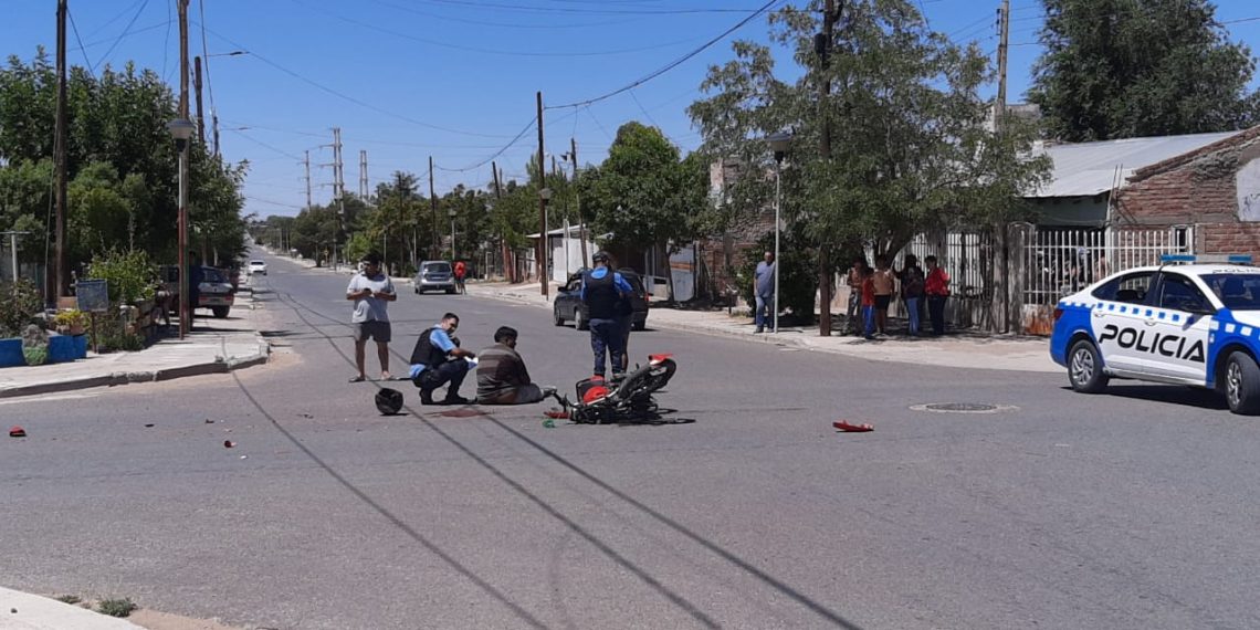 Fuerte choque terminó con un herido en Cutral Co