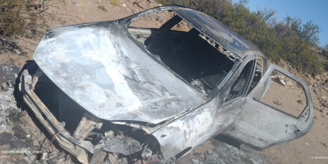 Robo en Nehuen Che: apareció quemado el auto robado al matrimonio de adultos mayores