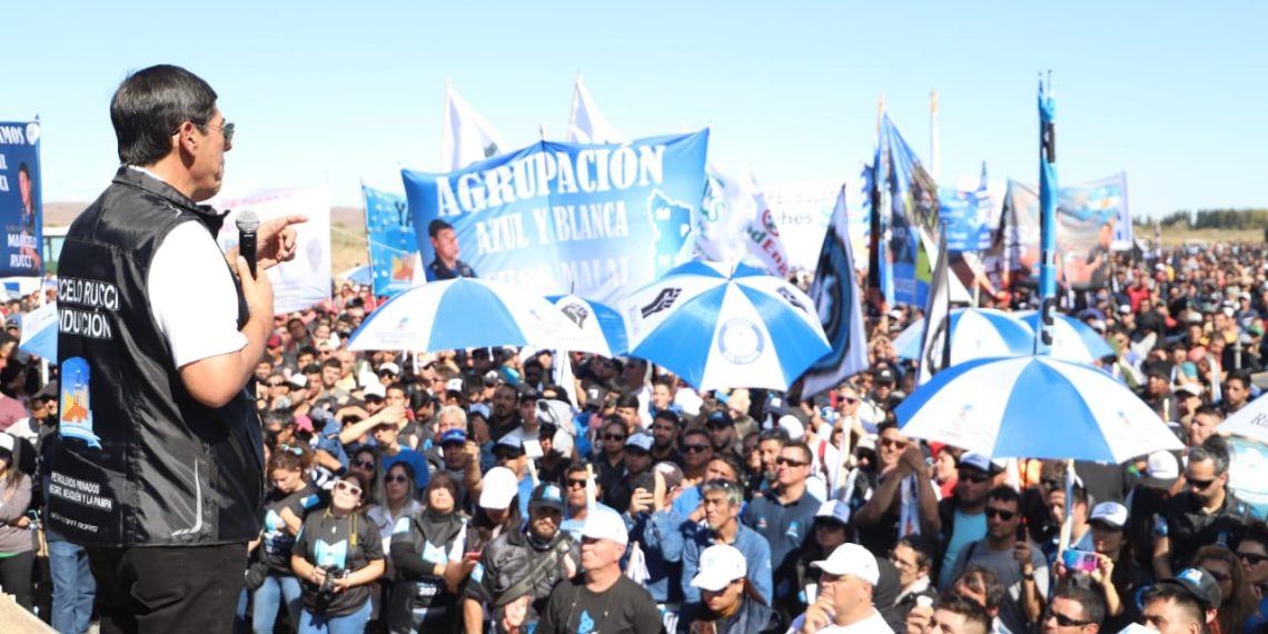 Rucci convocó a una asamblea en Añelo y pidió a los afiliados el apoyo para Marcos Koopmann