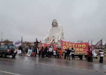 Repudiaron el desalojo violento en Jujuy con una manifestación en Cutral Co