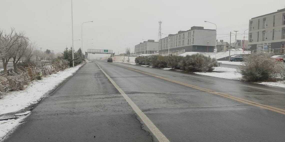 La nieve llegó a Zapala