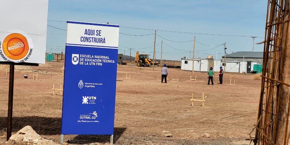 Cutral Co: Comenzó la obra del Colegio Tecnológico de la UTN