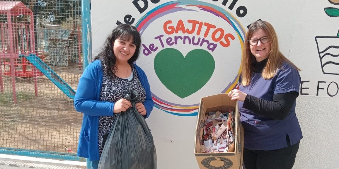 Gajitos de Ternura recibió 25 kilos de material reciclable