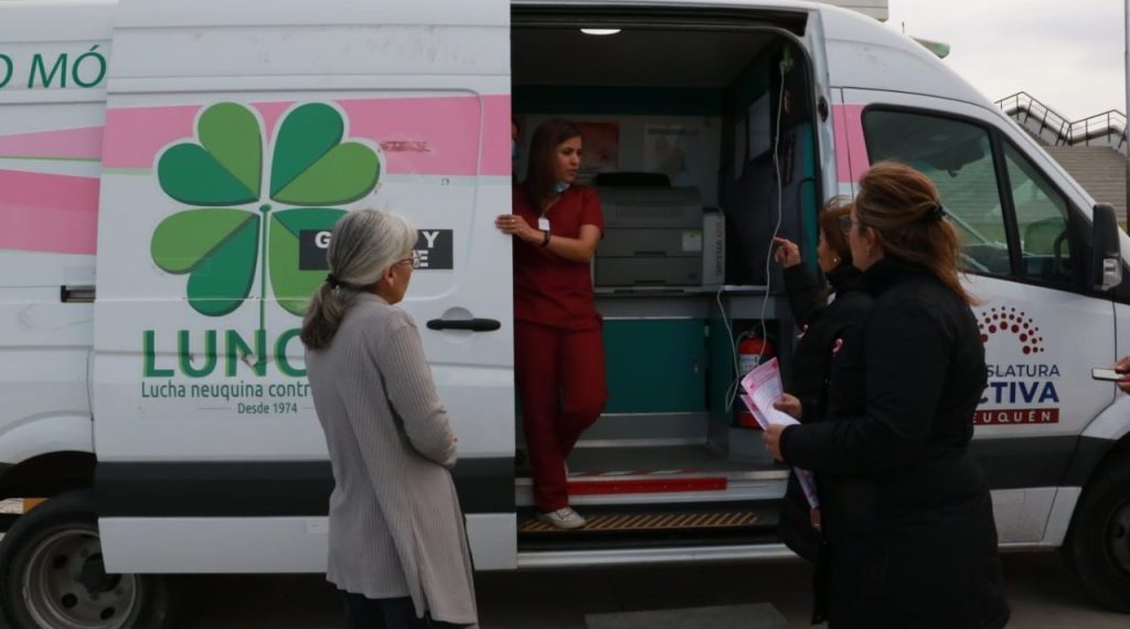 Huincul: el mamógrafo móvil atenderá en el barrio Otaño