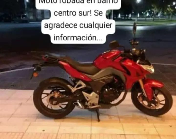 Le robaron la moto en Cutral Co y la busca