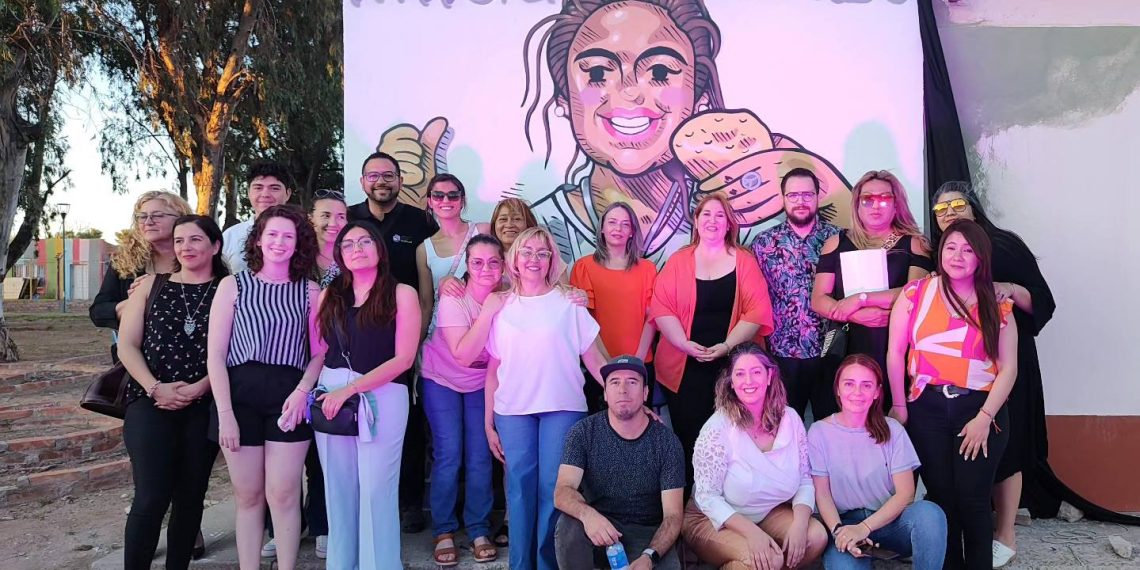 Inauguraron mural y hubo carrera en el día de la Erradicación de la Violencia hacia la Mujer