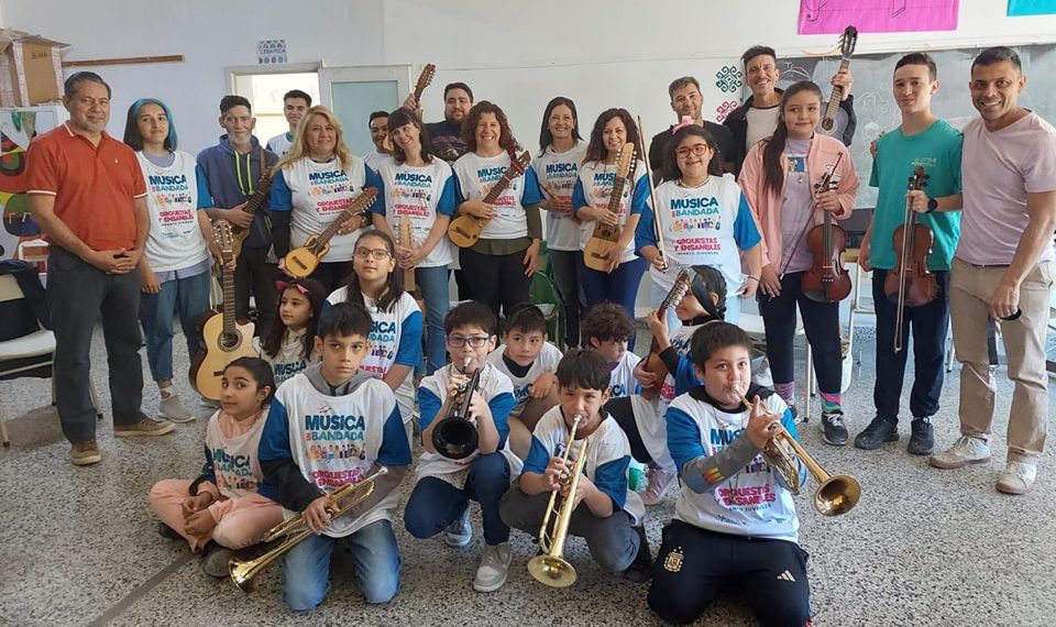 La Orquesta Infanto Juvenil de Cutral Co debutó en el programa Música en Bandada