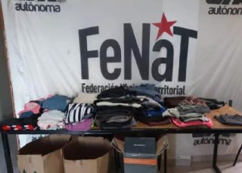 Cutral Co: La FeNat continúa con el ropero solidario