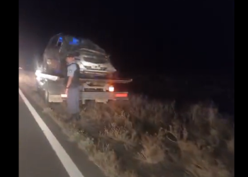 Una persona terminó herida tras volcar cerca de Challaco en la ruta nacional 22