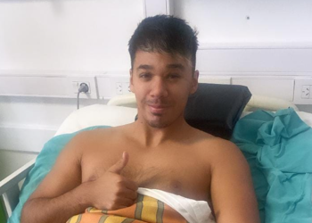 Hugo Lizama fue operado de su lesión en la rodilla