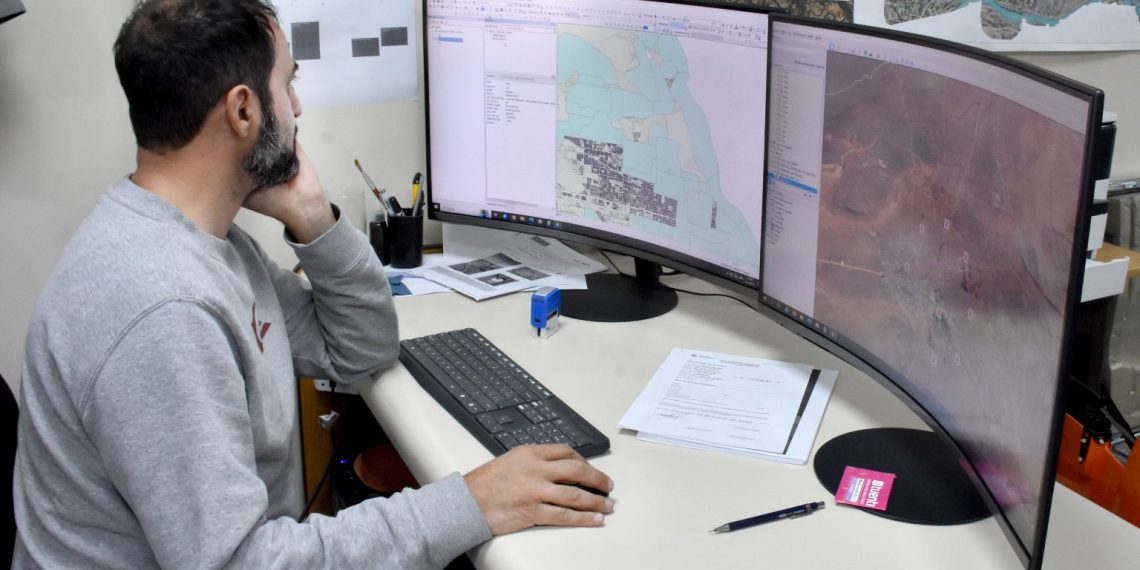Catastro de provincia releva inmuebles desde drones en Huincul